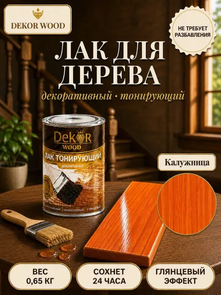 Elcon Лак тонирующий для дерева декоративный 0,65 калужница
