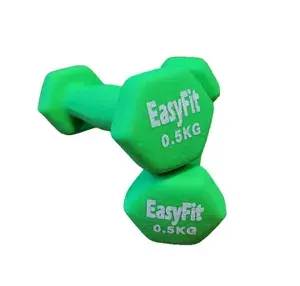 Гантели EasyFit (комплект 2 шт. по 0,5 кг) неопреновое покрытие/ для фитнеса зеленый