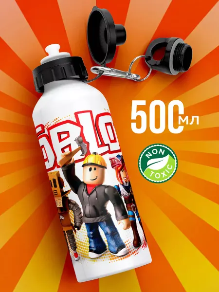 Mojem Бутылка для воды детская роблокс 0,5 л