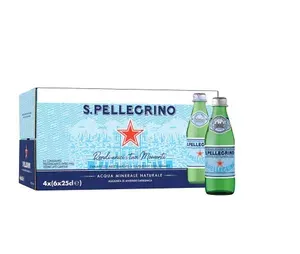 Вода San Pellegrino минеральная, газированная, стекло 0,25л.х24
