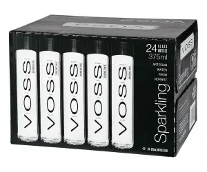 Минеральная вода "Voss" 0,375л *24шт, газированная, стекло