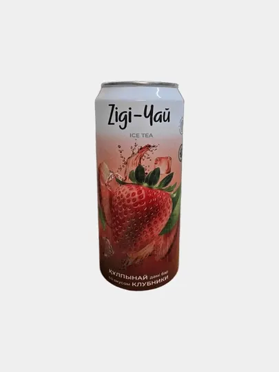 Напиток чайный "Zigi-Чай" со вкусом Клубники 0,45 л х 12 шт