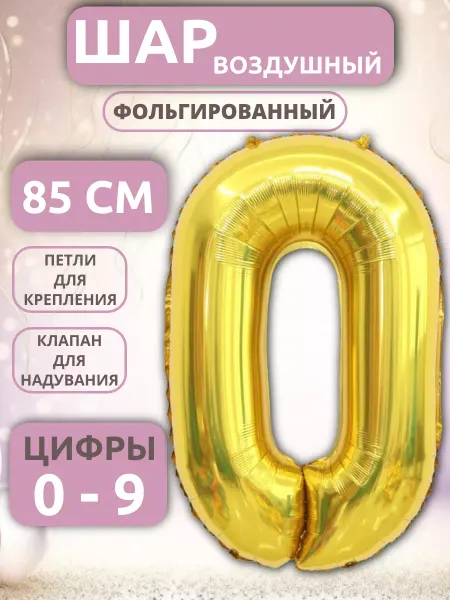 ZIZSHOP Шар Цифра 0