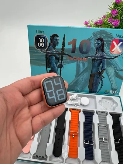 Смарт-часы Ultra Max X 10 (7 в 1 ремешок) - 7 ремешков, Bluetooth, 2,0-дюймовый экран