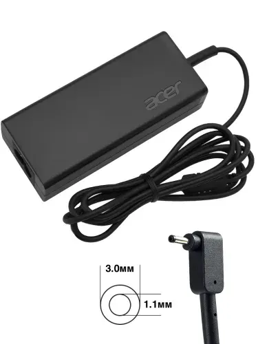 Зарядное устройство для ноутбука Acer, EXTENSA 15 EX215-22-R00X, 19V - 2,37А, (Штекер: 3.0-1.1мм) 45 Вт Slim