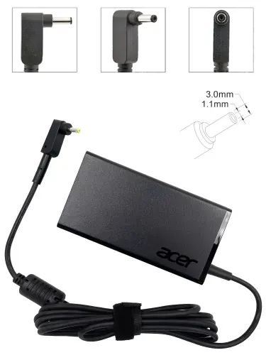 Зарядное устройство для ноутбука Acer, ASPIRE S7 391-73534G25AWS, 19V - 3.42A, (Штекер: 3.0-1.1мм) 60 Вт Slim