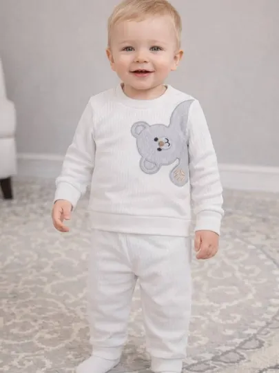 Хлопковый костюм Teddy Soft Koala Kids интерлок 0-2 года детский комплект люкс