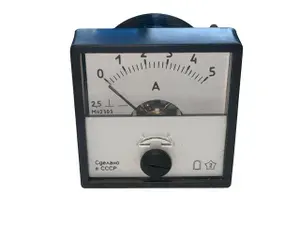 Амперметр М42303, (0-5 А), стрелочный, класс точности 2.5, 40х40мм, 1шт