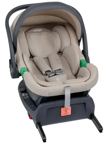 Автокресло Indigo MINKY I-SIZE c базой isofix 0+ (40-87см) бежевый