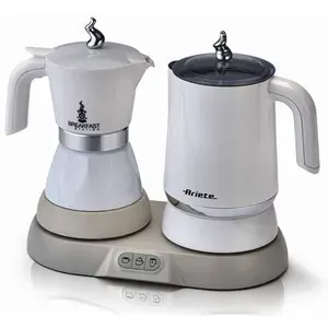 Гейзерная кофеварка с капучинатором ARIETE Coffee, белый (00M134400AR0)