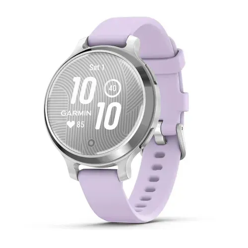 Смарт-часы Lily 2 Active Silver with Purple Jasmine Silicone Band Garmin Lily 2 Active серебристые с силиконовым ремешком сиренового цвета, 010-02891-01