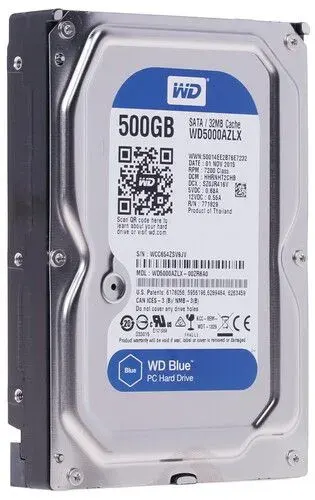 Western Digital 1 ТБ Внутренний жесткий диск, 3.5" 6 Гбит/с (0159825)