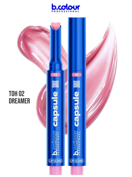 B.COLOUR PROFESSIONAL Блеск для губ бальзам увлажняющий CAPSULE 02 Dreamer