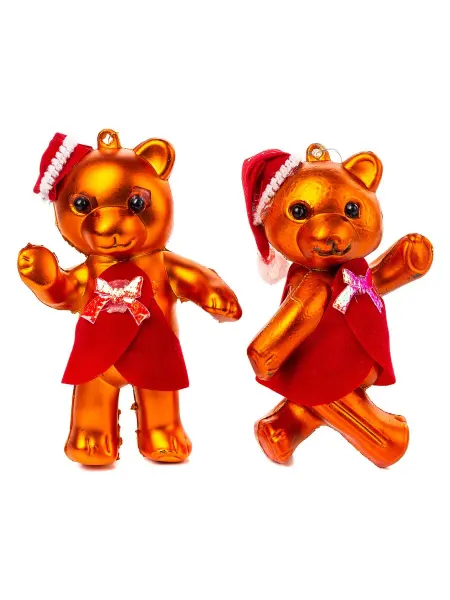 Игрушки Греми Новогодние елочные игрушки Мишки, набор 2 шт