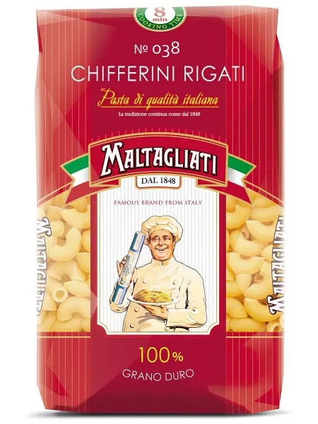 Maltagliati Макаронные изделия 038 рожки, 450г