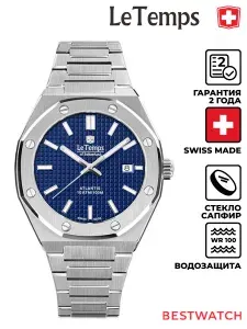 Швейцарские мужские наручные часы Le Temps Atlantis LT1037.03BS01
