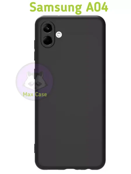 Max Case Матовый чехол на Samsung a04 a 04 для Самсунг а04 черный