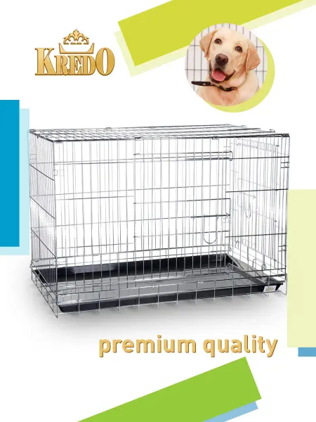 KREDO Клетки и переноски Клетка для собак и кошек Kredo 043C Chrome