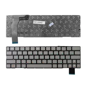 Клавиатура для ноутбука Asus Eee Pad SL101 Series, p/n: V125862AK1, 0KNA-Z71RU01, 04G0K052KRU00-1, серая, без рамки, плоский Enter