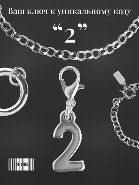 13 05 Шарм-подвеска на браслет "Numero" 2