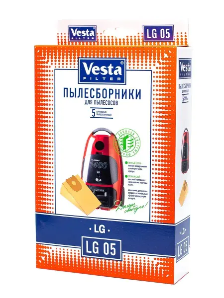 Vesta Filter LG 05 Мешки для пылесоса LG Turbo Extra - 5 шт
