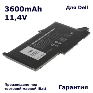 Аккумулятор iBatt 3600mAh для ноутбука Dell Latitude E7000 (DJ1J0, 0NF0H)