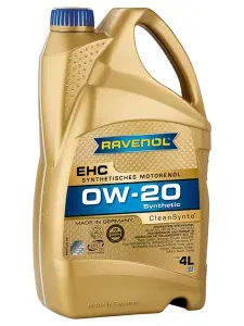RAVENOL EHC 0W-20 Масло моторное, Синтетическое, 4 л