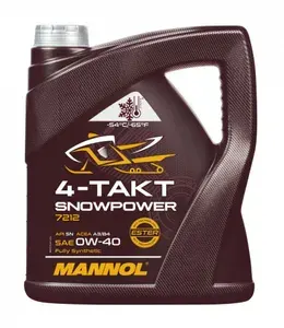 MANNOL MANNOL SNOWPOWER 0W-40 Масло моторное, Синтетическое, 4 л