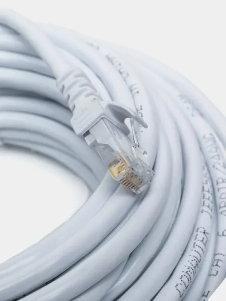 Кабель для интернета WiFi, патч-корд, LAN UTP cat6 1.5 м, 3 м, 5 м, 10 м, 15 м, 20 м, 25 м, 30 м
