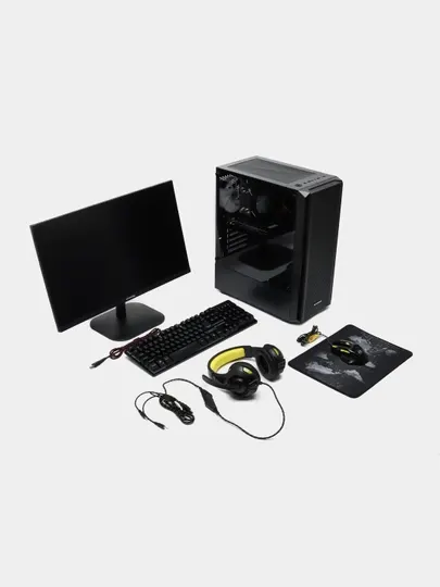 Игровой компьютер i3 12100, DDR4 16 ГБ, GPU 1050Ti, SSD 256 ГБ, 1 ТБ HDD