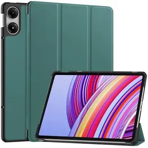 Чехол на Redmi Pad Pro / Poco Pad 2024 года, 12.1 дюйма, умный с магнитом, темно-зеленый