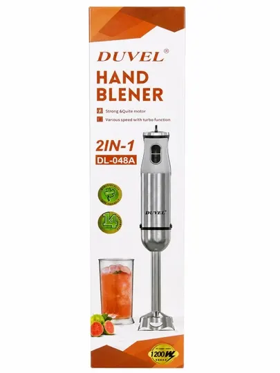 Погружной блендер DUVEL DL-048A 2 в 1, 1200 Вт, венчик, турборежим