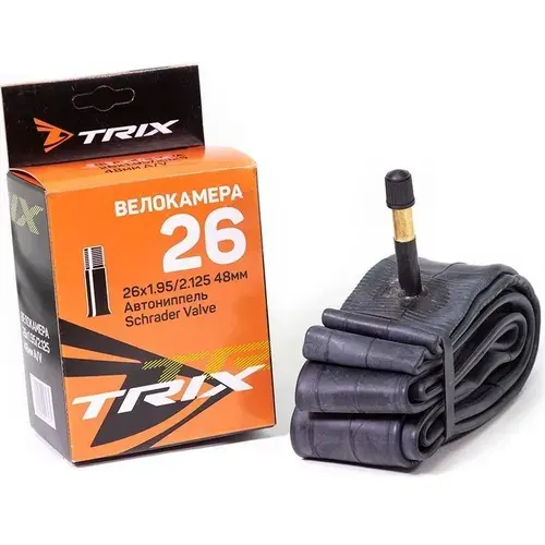 Велокамера 26 TRIX 1.95 / 2.125 AV 48 мм камера велосипедная