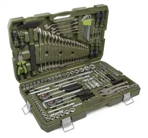 Набор головок 1/4", 3/8", 1/2" с инструментом, 147 предметов