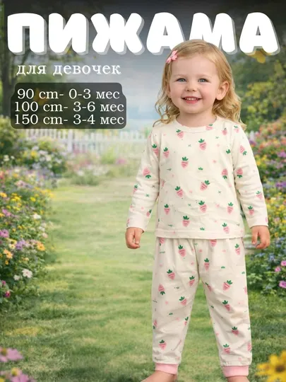Мягкие пижамы для девочек и мальчиков