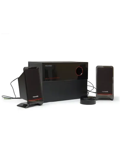 Сабвуфер Microlab M‑200 / 2.1 / 40 Вт RMS (2×12 Вт + 16 Вт) / AUX / RCA / MDF корпус