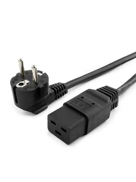Кабель питания EU-Schuko/IEC320-C19, 220B, 16А, 1.2 ДЛЯ UPS