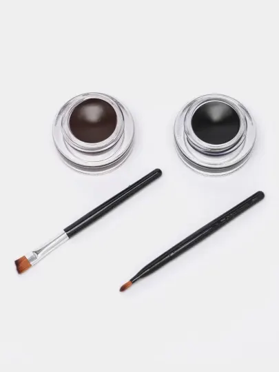 Подводка и гель для глаз и бровей 2 в 1, водостойкий, черный, коричневый