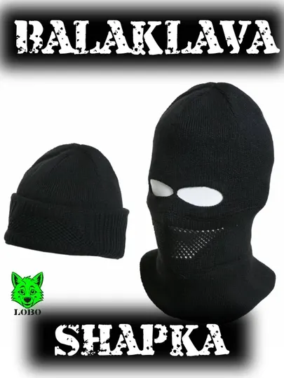 Балаклава-маска для мужчин и женщин, шапка, 2 в 1