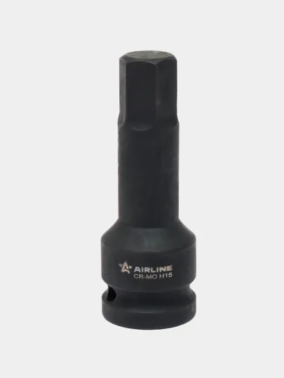 Головка ударная торцевая 1/2" DR, внешний шестигранник, H15 L=78 мм, ATAS012