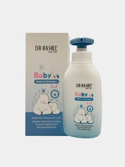 Детское мыло и шампунь Baby 2-in-1 wash & shampoo Dr. Rashel, 2 в 1