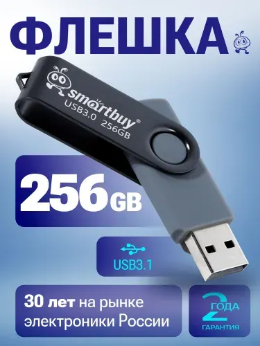 Флешка 256 ГБ USB 3.2 Gen.1 SmartBuy Twist