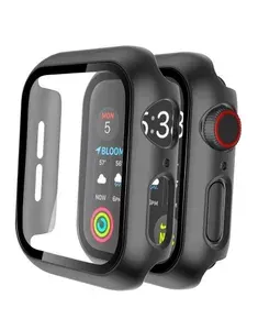Пластиковый чехол для Apple Watch 38 мм, бампер для смарт-часов, защитный кейс на часы Apple Watch 1/2/3, черный