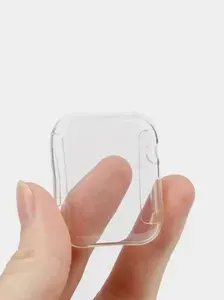 Силиконовый чехол для Apple Watch 44 mm/ Защитный бампер для эпл воч 1 2 3 4 5 6 SE