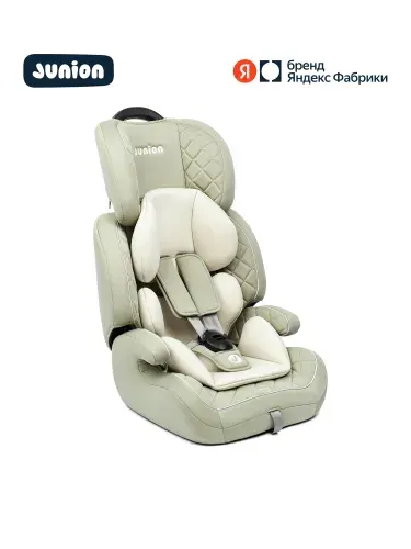 Автокресло JUNION Bruno группа 1/2/3 (9-36 кг), оливковый, Яндекс Фабрика