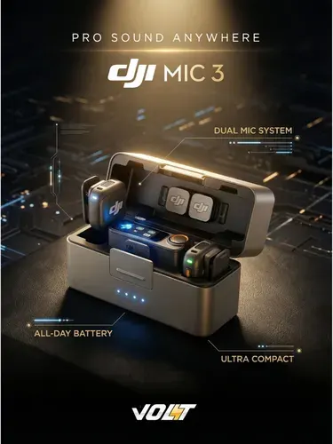 DJI Микрофон DJI Mic 3 (2 TX + 1 RX + Charging Case)