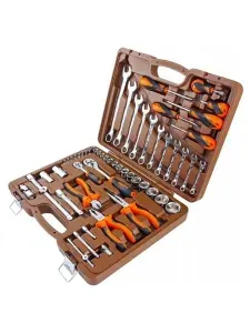 Набор инструмента для автомобиля / 1/4", 1/2"DR, 55 предметов OMBRA (OMT55S)