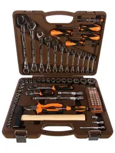 Набор инструмента для автомобиля / 1/4", 1/2"DR, 88 предметов OMBRA (OMT88S)