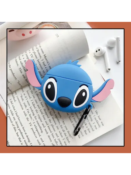 Чехол для кейса наушников AirPods 1 2 Стич