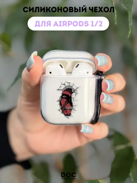 DesignOnCase Чехол на AirPods 1 2 с принтом Аниме